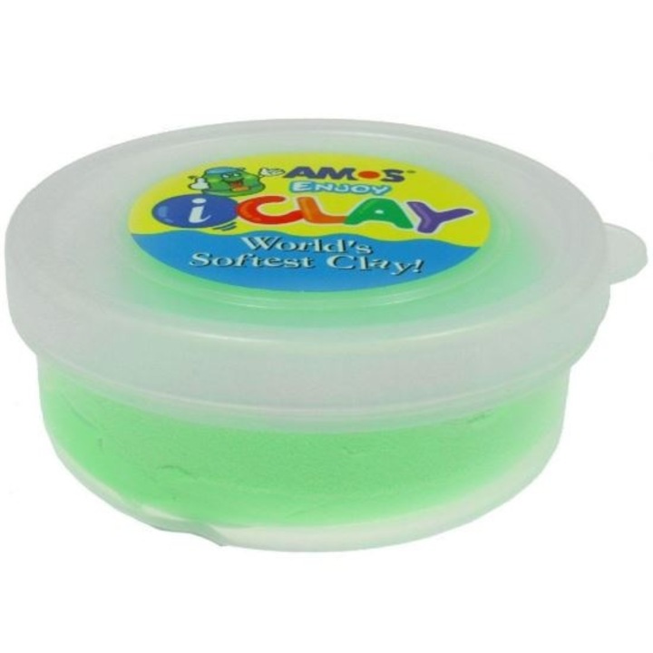 Könnyű modellező gyurma, intenzív neon hatás, levegőn száradó, 18 g, neon zöld