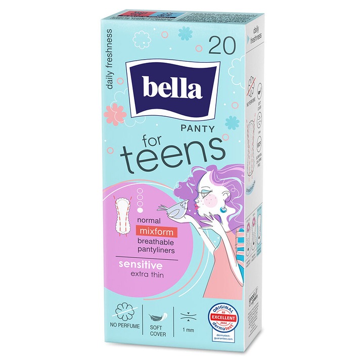 Bella for teens panty ultra sensitive ежедневни превръзки 20бр