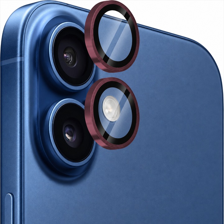 Kamera lencse fólia iPhone 16/16 Plus Casey Studios, rózsaszín