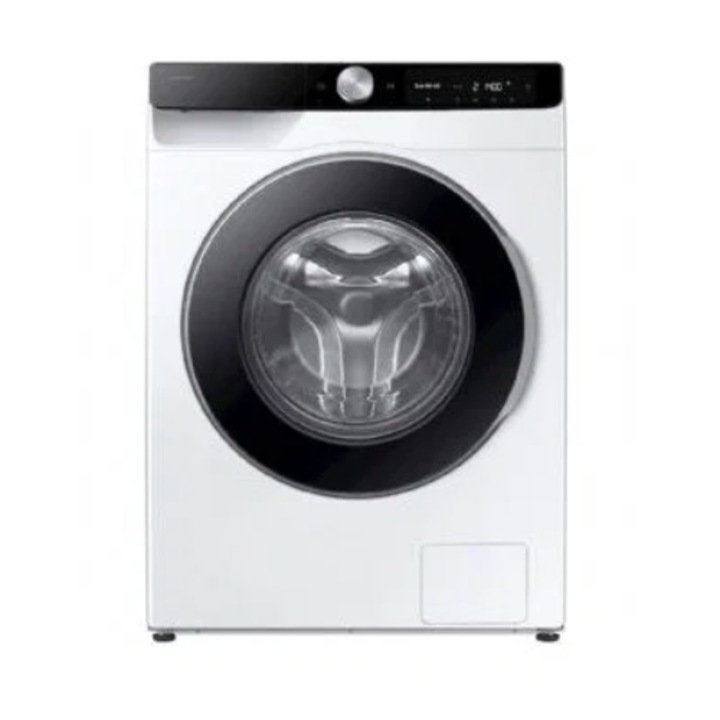 Пералня Samsung WW90DG6U2FLKU4, 9 кг, 1400 об/мин, Клас A, AI Ecobubble, AI Energy Mode, SmartThings Wi-Fi, Super Speed, Бяла с черна врата