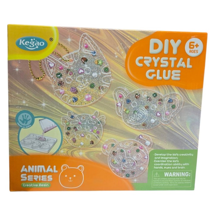 Joc creatie slime cristal cu accesorii, slicipi, forme