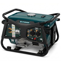 Generator Curent 3000W Max, STARKEN® PWR-430, Benzina, 2600W Nominal, Motor 212cc 7CP, 4 Timpi OHV, AVR, Monofazat, 2 Prize 230V 16A + Priza 12V, Rezervor 15L, Autonomie 14h, Voltmetru, Pornire la Sfoara cu Easy Start, Oprire Automata Ulei