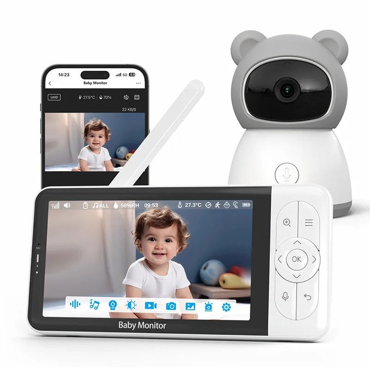 Megfigyelő kamera, B6TYQ dómkamera, 720p HD, 1,3 MP, 2x optikai zoom, 2 mm-es objektív, vezetékes CCTV