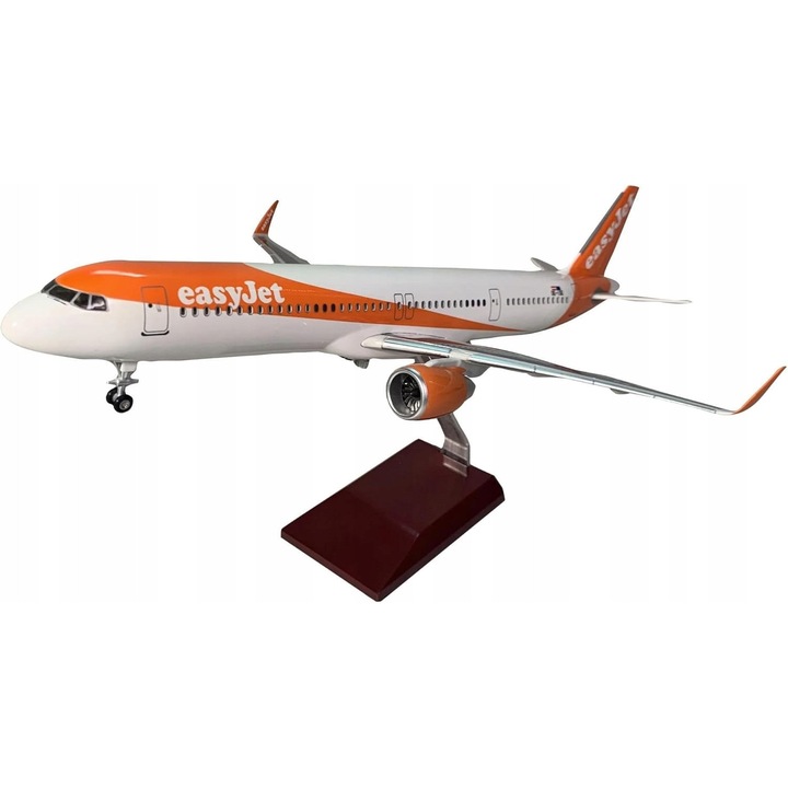 Airbus A321neo easyJet 1:200 repülőgépmodell, valósághű, talppal