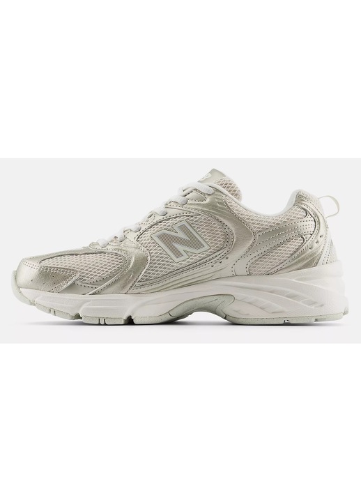 Маратонки New Balance 530, от мрежа и екологична кожа, монохромни светлобежови, унисекс, 37 EU