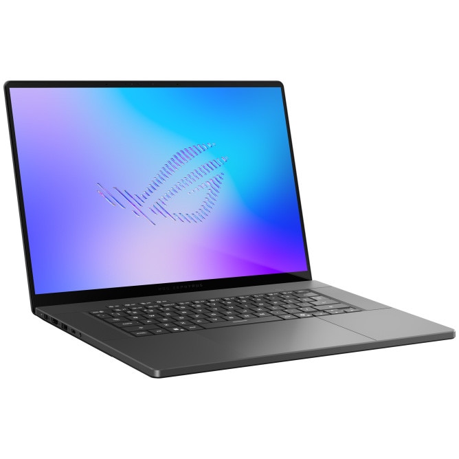 Laptop Gaming ROG Zephyrus G16 GU606AR cu procesor Intel® Core™ Ultra 9 386H pana la 4.9GHz, 16'', 2.5K, WQXGA, OLED, 240Hz, 32GB LPDDR5X RAM, 1TB SSD, NVIDIA® GeForce RTX™ 5070 Ti 12GB GDDR7, Windows 11 Home, Eclipse Gray