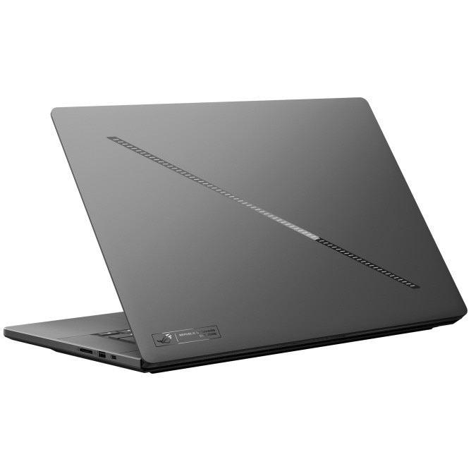 Laptop Gaming ROG Zephyrus G16 GU606AR cu procesor Intel® Core™ Ultra 9 386H pana la 4.9GHz, 16'', 2.5K, WQXGA, OLED, 240Hz, 32GB LPDDR5X RAM, 1TB SSD, NVIDIA® GeForce RTX™ 5070 Ti 12GB GDDR7, Windows 11 Home, Eclipse Gray