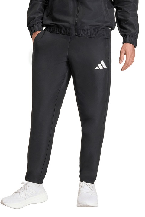 adidas Performance, Сутболен панталон Entrada26 с цепки с цип, Черен