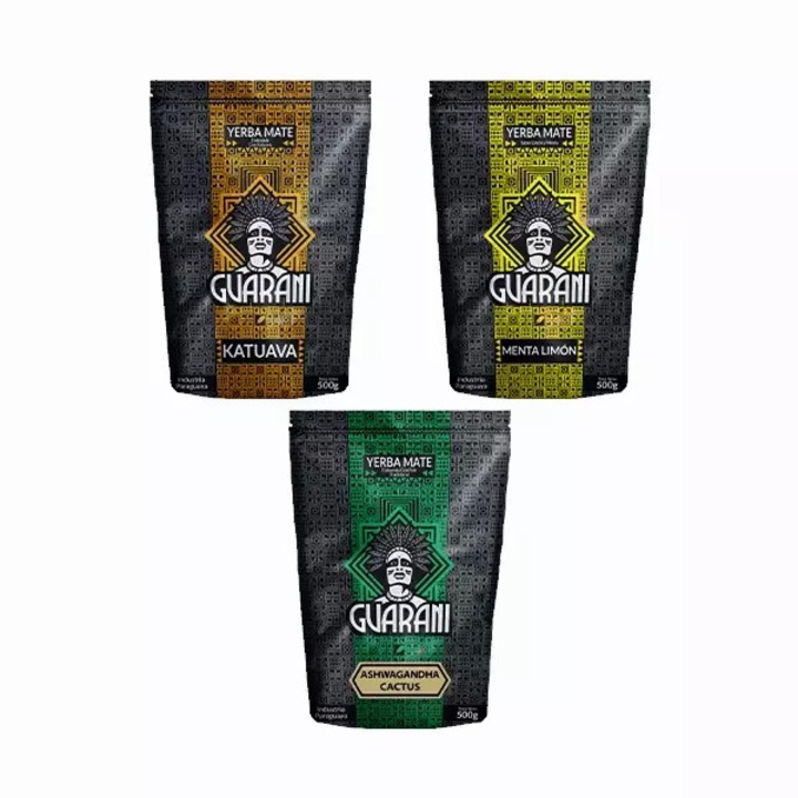 Комплект За Чай Yerba Mate, Verde Mate, Силует, Лимон, Енергия Гуарана, Бразилия, Високо Качество, Естествен Аромат, Подбрани Листа, Премиум Селекция, 3x500 г