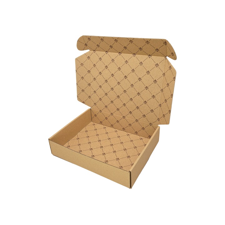 Комплект 50 броя Самоформоваща се кутия NATUR Модел 12 Вътрешен печат 15 x 12 x 5cm