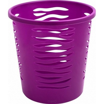 Cos de hartie BranQ, Plastic, 10l, Mov Cos de hartie BranQ, Plastic, 10l, Mov