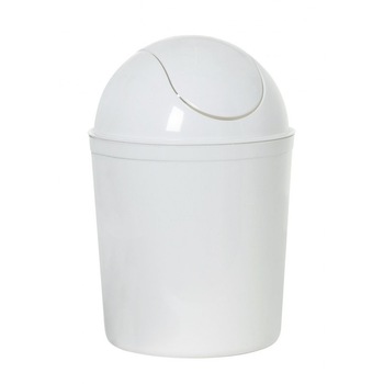 Cos de gunoi Plast Team, 5 l, Plastic, Alb Cos de gunoi Plast Team, 5 l, Plastic, Alb