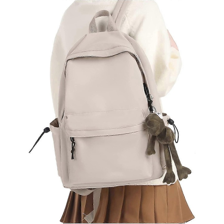 Rucsac scolar impermeabil, capacitate mare, negru, 32x14x46cm