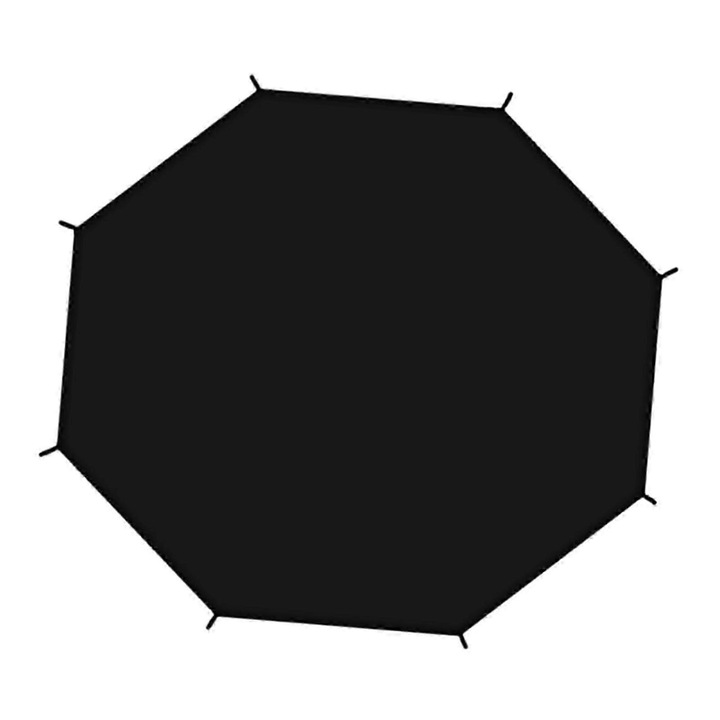 Copertina protectie solara pentru trambulina 8 stalpi, rezistenta la rupere, negru, 3m