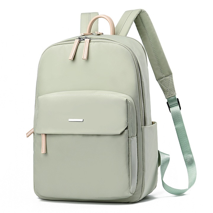 Rucsac dama, Oxford, verde, mare, 30x16x41cm