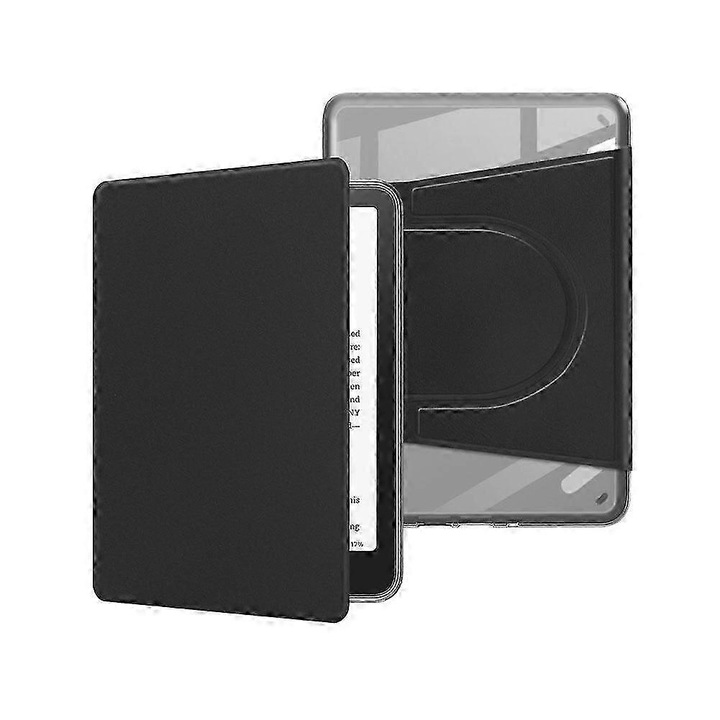 Husa detasabila magnetica pentru Kindle Paperwhite 12th 7 inch, piele ecologica, multicolor, 12.8x17.7x0.8cm