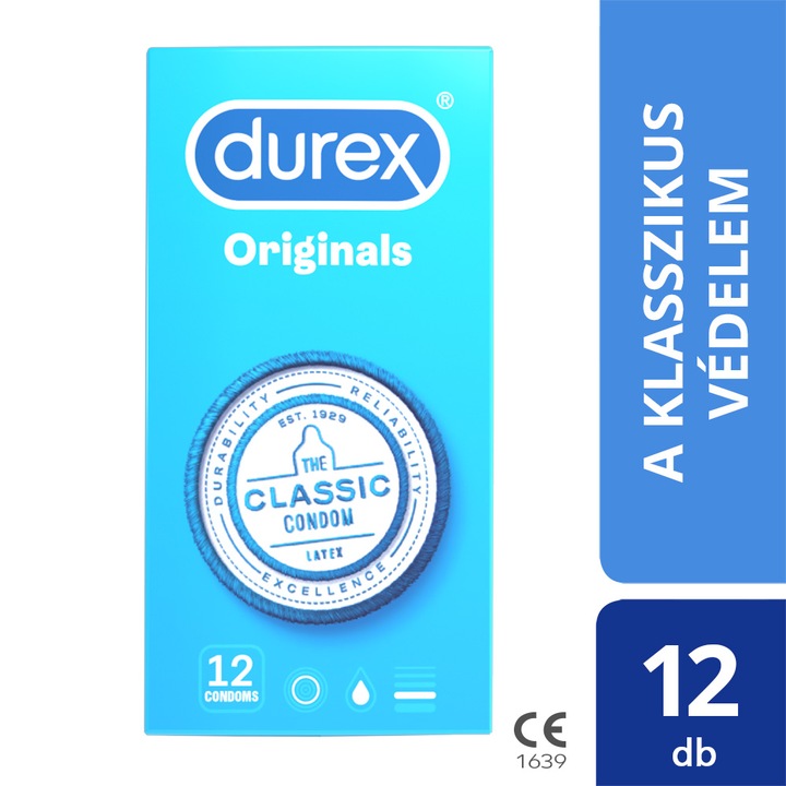 Durex Originals latex óvszer, 12db