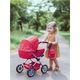 Carucior pentru papusi Baby Monika rosu 2 in 1