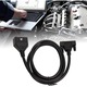 OBD2 кабел за автодиагностика, съвместим със скенери CRP 123 X Pro и CRP 129 VIII, с бързо предаване, 1.5м