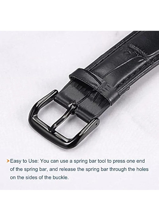 Комплект от 2 катарами за каишка за часовник от неръждаема стомана, сребристи, 16x18.5mm, 14mm