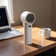 Ventilator Portabil Cu 120 Trepte De Viteza, Afisaj LED, USB Type-C, Acumulator 4000 mAh, Motor Puternic, Alb