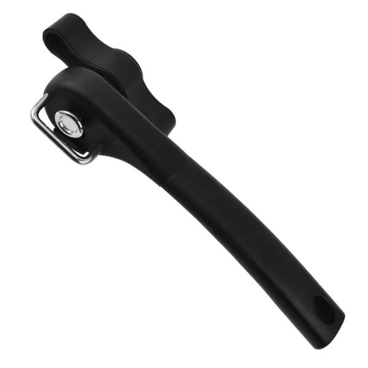 Kézi konzervnyitó, rozsdamentes acél, ergonomikus, sima élek, ezüst