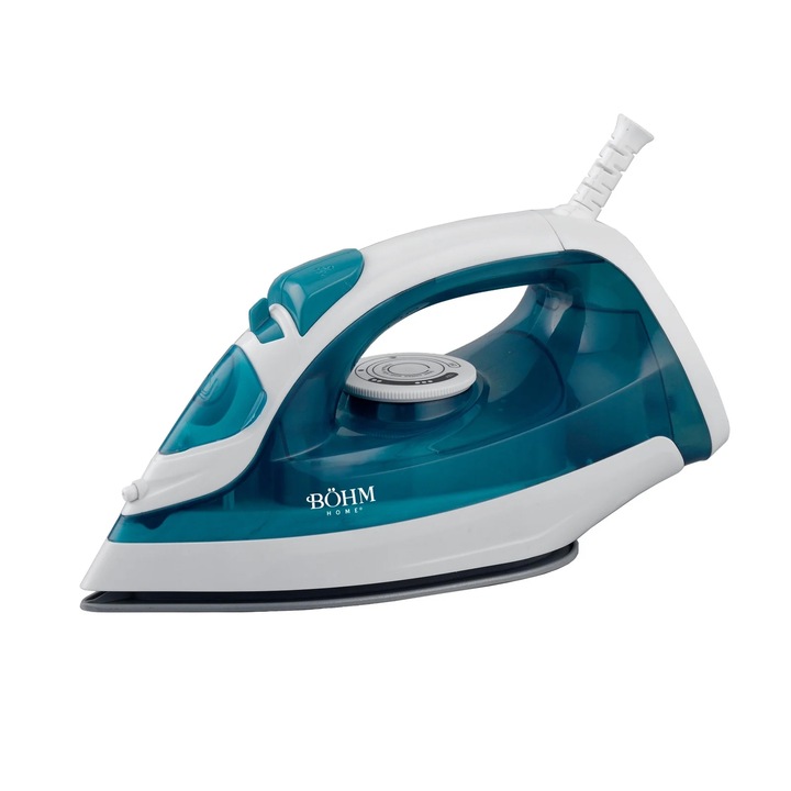 Fier de calcat cu abur BÖHM Home BIC-1801BW, 1800W, Rezervor 170 ml, Talpa Ceramica