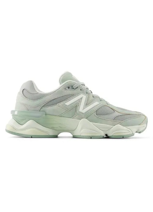 New Balance 9060 verde menta plasa piele intoarsa, Verde/Verde menta