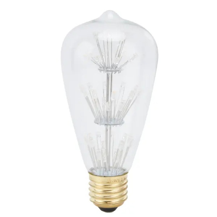 Bec LED vintage 3W gypsophila hatású, üveg, meleg fehér, 13x6.5x6.5cm