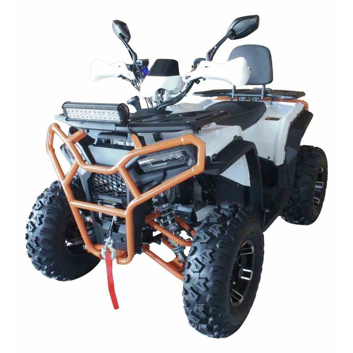 Quad ATV Roy 250 AFX, alb/portocaliu, roti 10"