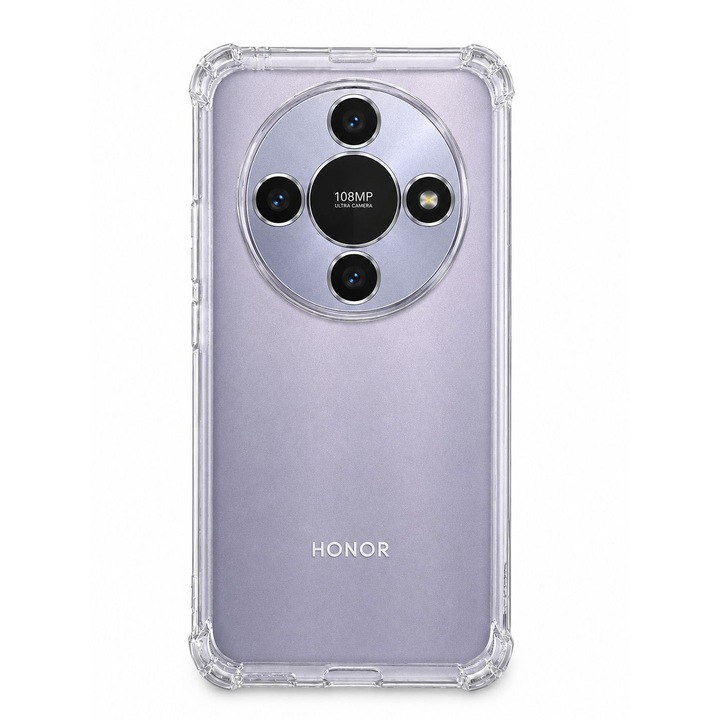 Husa protectie Mat-Tech compatibila cu Honor Magic 8 Lite / Honor X70 / X9d Margini ridicare camera, Colturi anti-soc, Rezistenta la impact, Transparenta