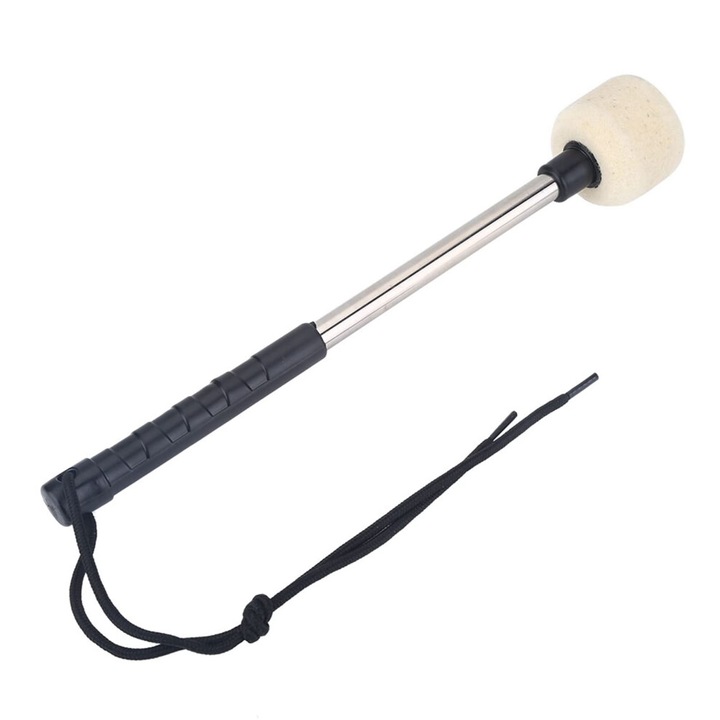 Set 2 ciocane tobe bas, cap din fetru lana, maner inox, antiderapant
