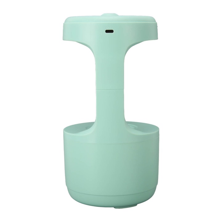 Párásító gőzölővel, 800ml, zöld, 120x231mm, USB