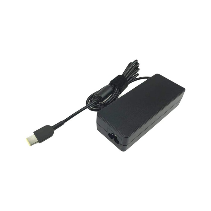 Laptop adapter 90W 20V 4.5A négyzet alakú csatlakozó fekete 10x5x3cm