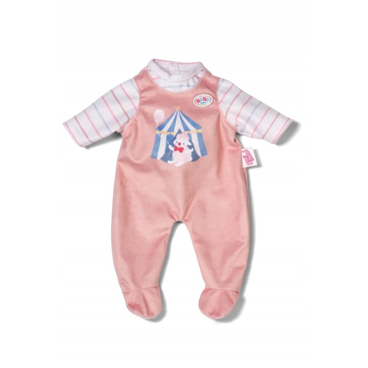 Rochiță Baby Born 36cm, Zapf Creation, nuanță caisa, material textil