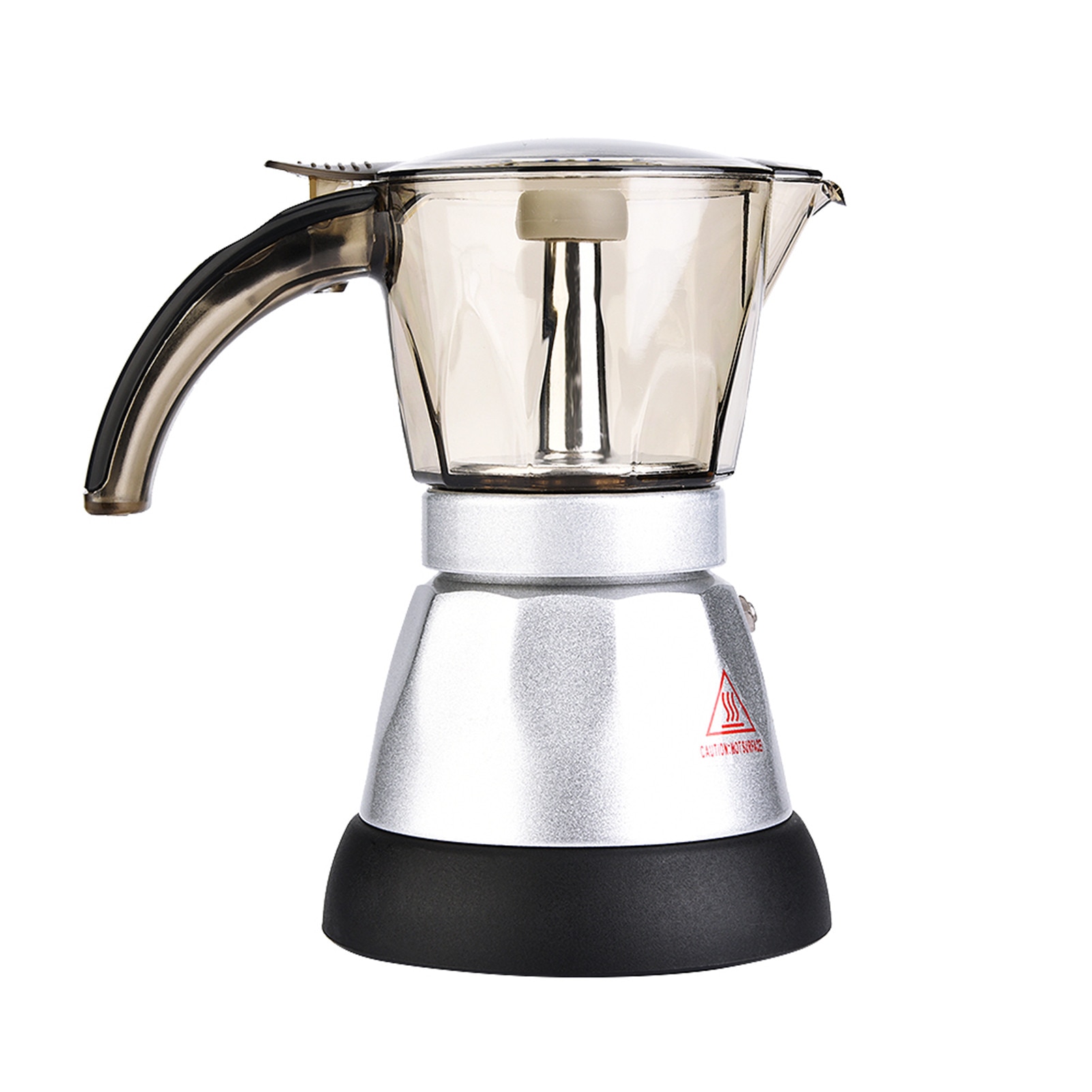 Cafetiera electrica Moka 300ml aluminiu ergonomic negru