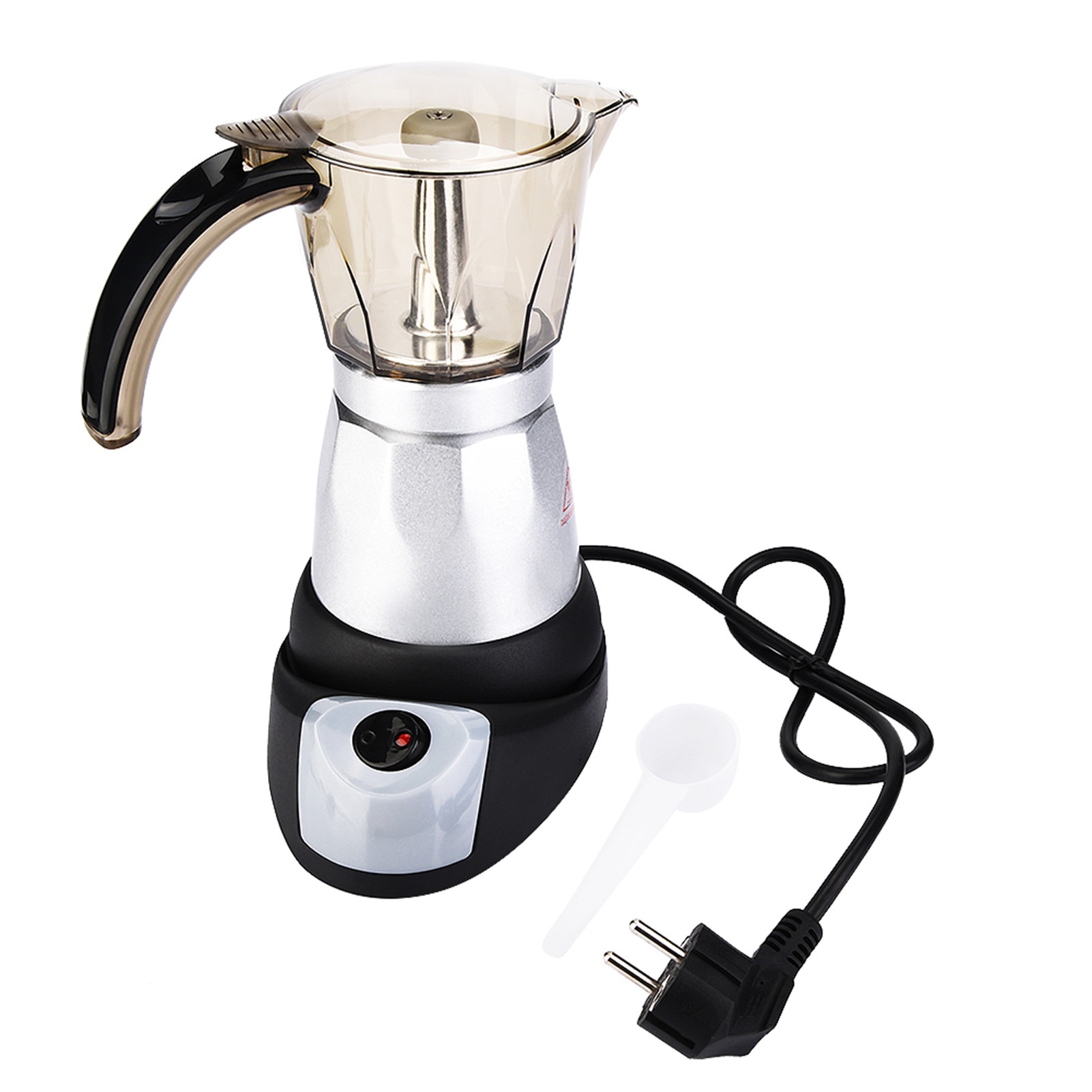 Cafetiera electrica Moka 300ml aluminiu ergonomic negru