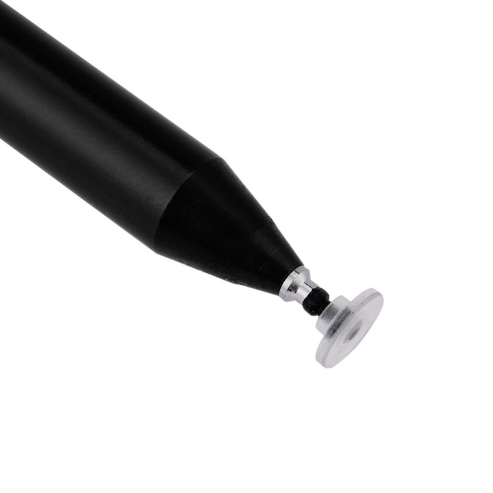 Stylus capacitiv, negru, aluminiu, 15.3x0.9cm