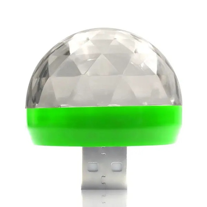 Lumina scena LED, hangvezérlés, színváltós, 4W, 4x4cm
