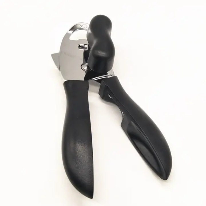 Kézi konzervnyitó, ergonomikus, biztonságos, éles szélek nélkül, univerzális méret