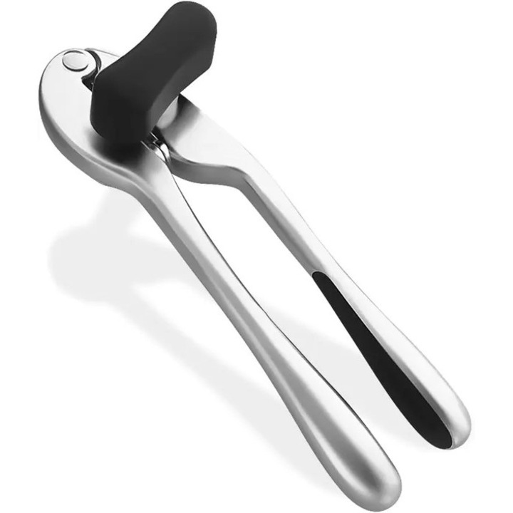Konzervnyitó cink és ABS, ergonomikus, rozsdamentes, fekete