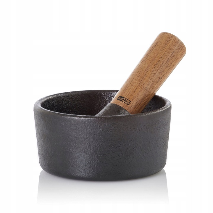 Motar AdHoc Camo.12 din fonta si lemn de acacia, 12cm