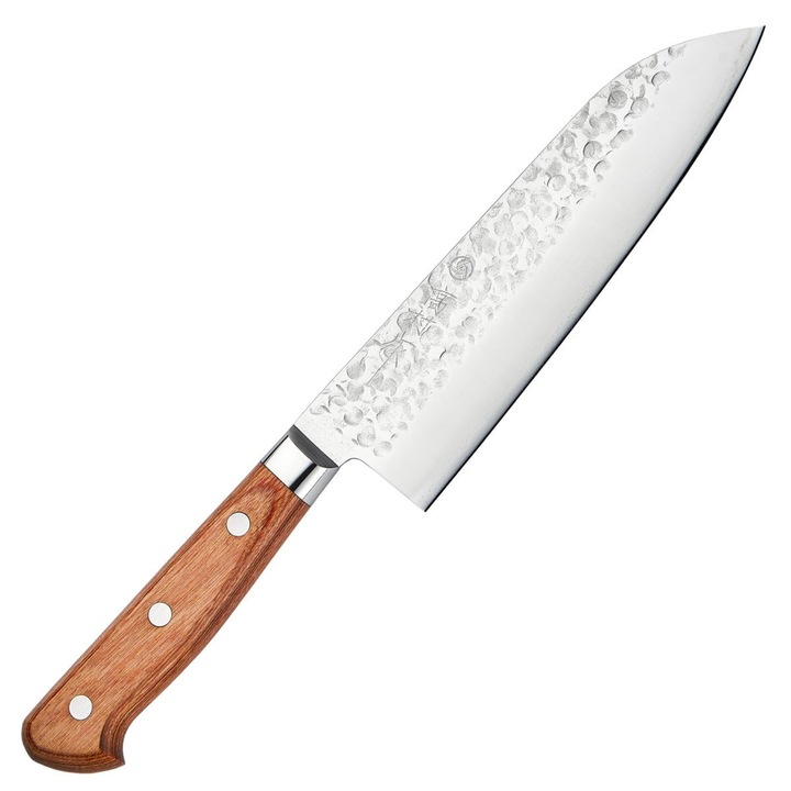 Takamura Chromax Santoku kés 17cm, rozsdamentes acél, pakkafa nyél