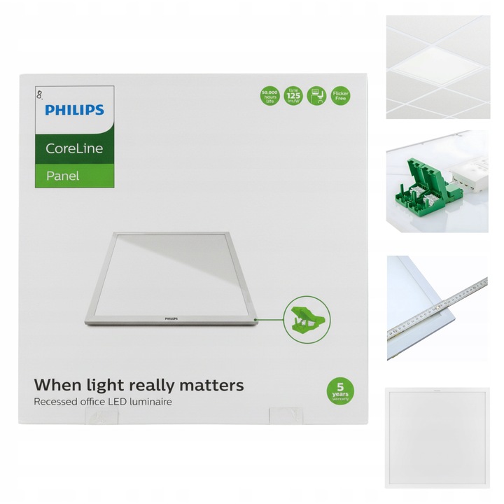 Panou LED Philips CoreLine RC133V G4, 29W, fehér, 11x62x62cm