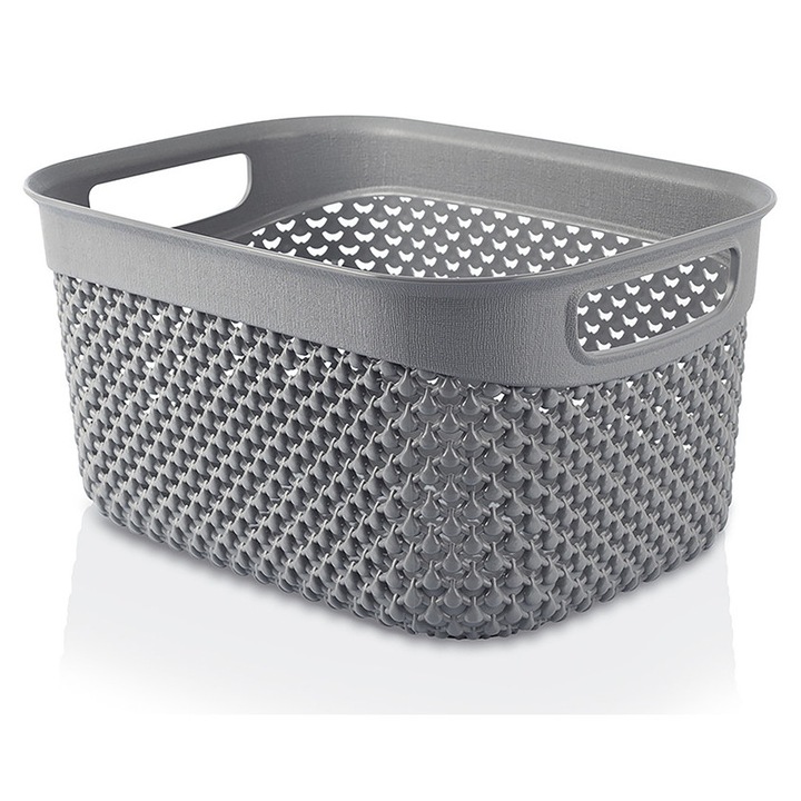 Cos plastic depozitare 23x17x12cm 3,3L antracit