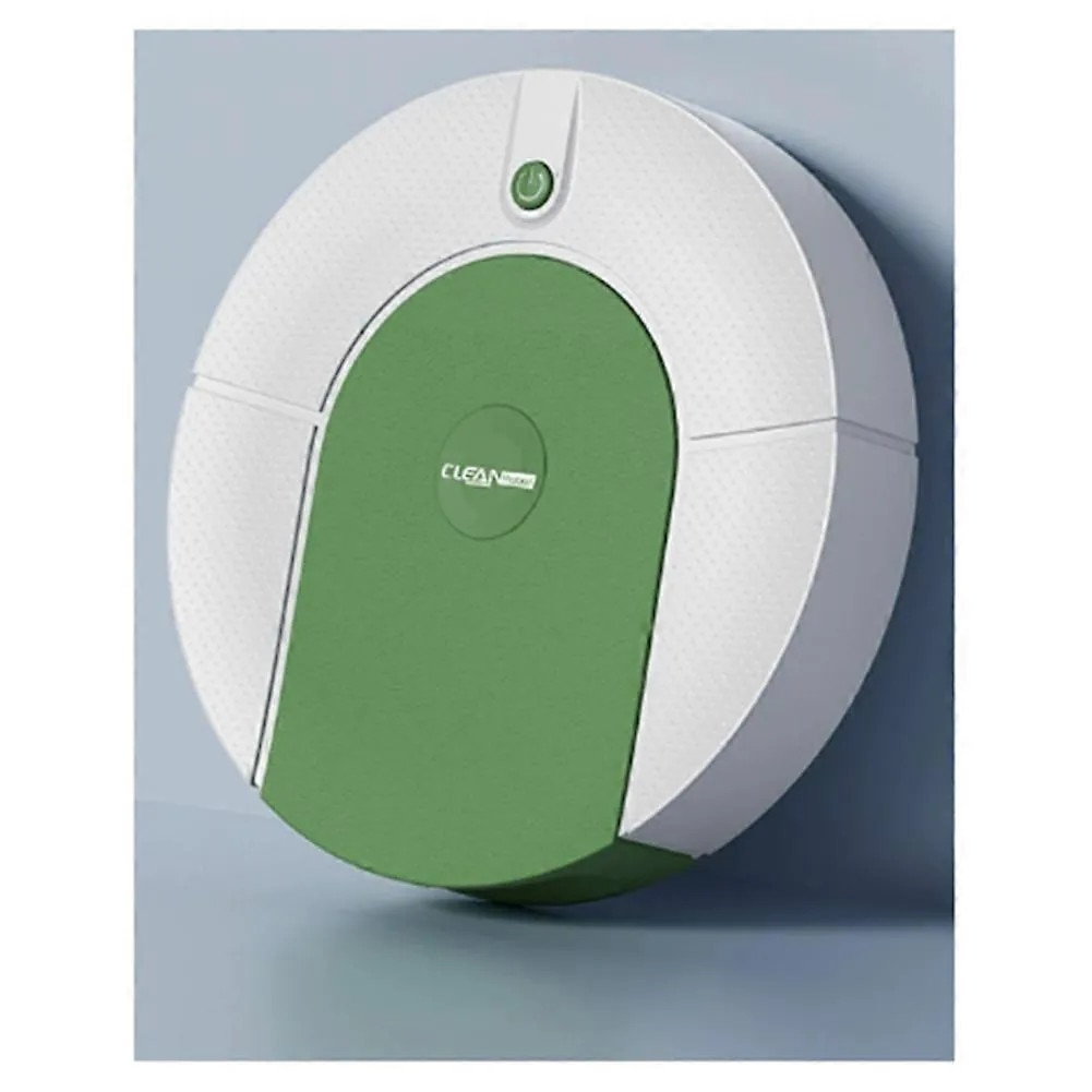 Aspirator robot multifunctional, verde, ultra-subtire, 30x30x7cm