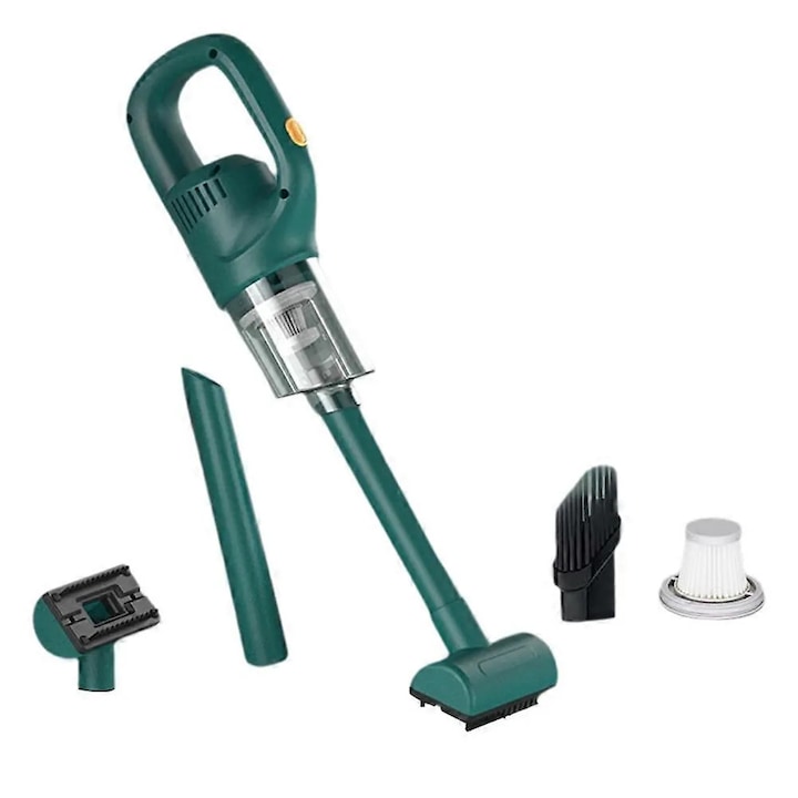 Aspirator fara fir, portabil, putere mare, autonomie extinsa, plastic, 300g