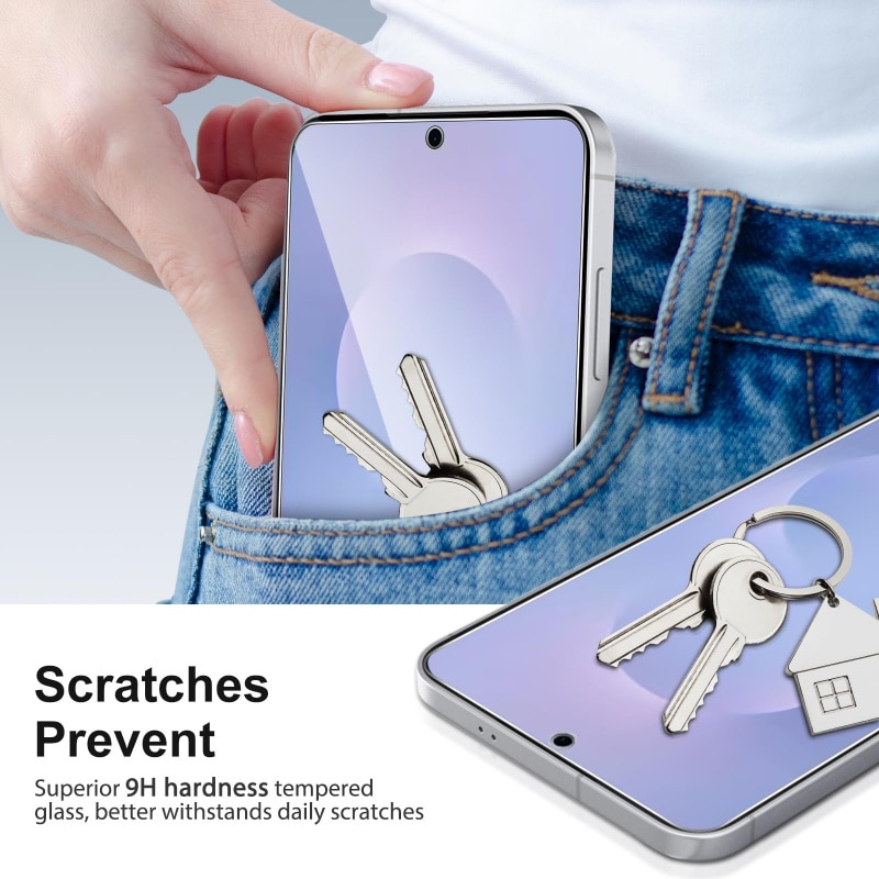 Folie protectie ecran sticla securizata 9H pentru Samsung Galaxy S25 Edge transparent 0.18mm set 2 buc
