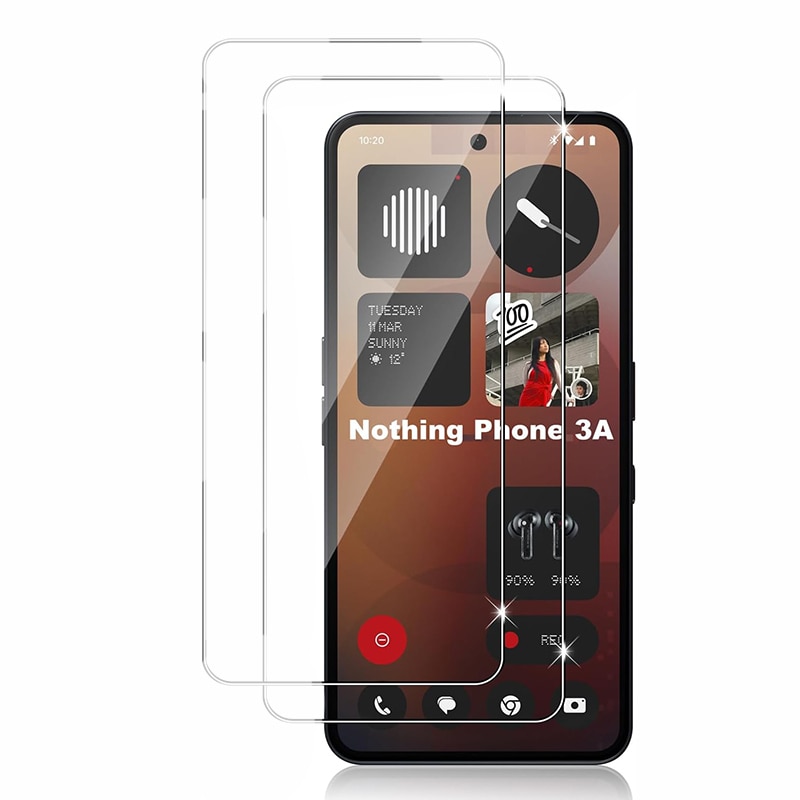 Set 2 folii sticla securizata pentru Nothing Phone 3A 3A Pro, transparent, 0.33mm, 9H, antiamprenta, antisoc