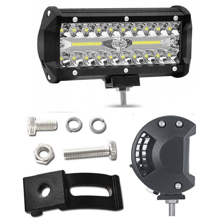 LED munkalámpa BAR 120W, 12000lm, hideg fehér, 17.7x7.9x6.2cm